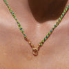 Wholesale Unisex Light Luxury Geometric Stainless Steel Electroplated Braided Rope Paperclip Clavicle Necklace