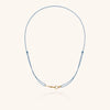 Wholesale Unisex Light Luxury Geometric Stainless Steel Electroplated Braided Rope Paperclip Clavicle Necklace