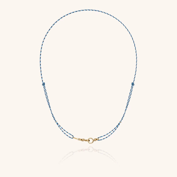Wholesale Unisex Light Luxury Geometric Stainless Steel Electroplated Braided Rope Paperclip Clavicle Necklace