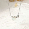 Wholesale Unisex Light Luxury Real Gold Plated Heart Shape Titanium Steel Bamboo Chain Necklace