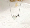 Wholesale Unisex Light Luxury Real Gold Plated Heart Shape Titanium Steel Bamboo Chain Necklace