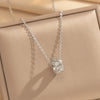 Wholesale Unisex Light Luxury Round Copper Zircon Real Gold Plated Cross Chain Pendant Necklace With Intertwined Love Knot Design