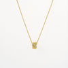 Wholesale Unisex Light Luxury Round Copper Zircon Real Gold Plated Cross Chain Pendant Necklace With Intertwined Love Knot Design