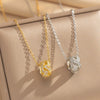 Wholesale Unisex Light Luxury Round Copper Zircon Real Gold Plated Cross Chain Pendant Necklace With Intertwined Love Knot Design