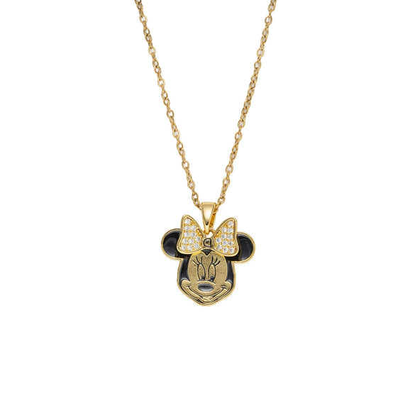 Wholesale Unisex Light Luxury Style Animals Zodiac Pattern Cartoon Anime Pendant Necklace Made Of Titanium Steel And Environmentally Friendly Copper With Gold Plated Processing