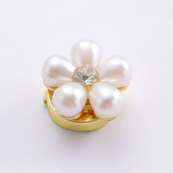 Wholesale Unisex Light Luxury Style Flower Pattern Alloy Electroplated Shirt Buttons And Button Covers Accessories