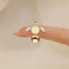 Wholesale Unisex Light Luxury Style Gold Plated Stainless Steel Necklace With Angel Wings Footprint Heart English Letters Square Tag Envelope Bow Tie Pendant And Cross Chain