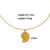Wholesale Unisex Maillard Style Animals Zodiac Stainless Steel Freshwater Baroque Pearl Clavicle Necklace With Ball Chain 18K Gold Plated