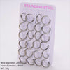 Wholesale Unisex Minimalist Geometric Circle Ear Buckle 18K Gold Vacuum Plated 304 Stainless Steel