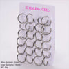 Wholesale Unisex Minimalist Geometric Circle Ear Buckle 18K Gold Vacuum Plated 304 Stainless Steel
