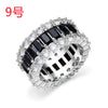 Wholesale Unisex Minimalist Geometric Copper Zircon Electroplated Ring