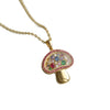 Wholesale Unisex Minimalist Light Luxury Geometric Copper Zircon Electroplated Toggle Pendant Necklace