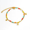 Wholesale Unisex Natural Stone And 316L Stainless Steel Heart Pattern Electroplated Bracelet