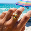 Wholesale Unisex Natural Style Animal Pattern Alloy Electroplated Ring