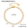 Wholesale Unisex Niche Electroplated Titanium Steel Chain Ferris Wheel 5A Zircon Jewelry Set Necklace Bracelet