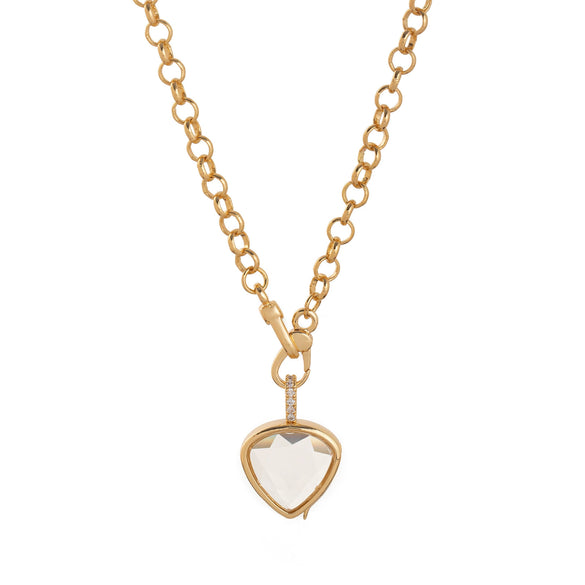 Wholesale Unisex Old Money Style Geometric Copper Titanium Steel O Word Chain Photo Box Pendant With Electroplating And Hollow Design
