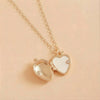 Wholesale Unisex Openable Fruit Design Diamondstudded Oildrip Copper Pendant Necklace With Electroplating