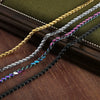 Wholesale Unisex Oval Blade Stitching Chain Design Electroplated Titanium Steel Jewelry Suit Necklace Bracelet