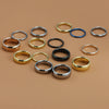Wholesale Unisex Personality Geometric Tungsten Steel Ring Jewelry