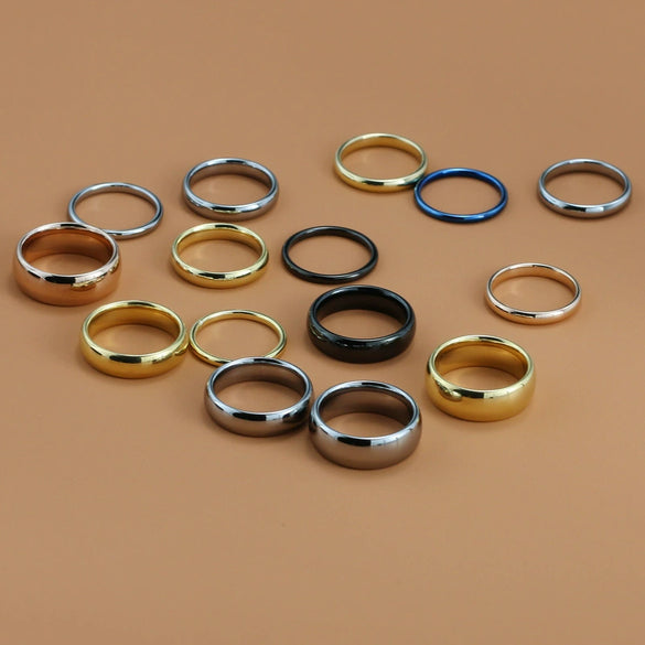 Wholesale Unisex Personality Geometric Tungsten Steel Ring Jewelry