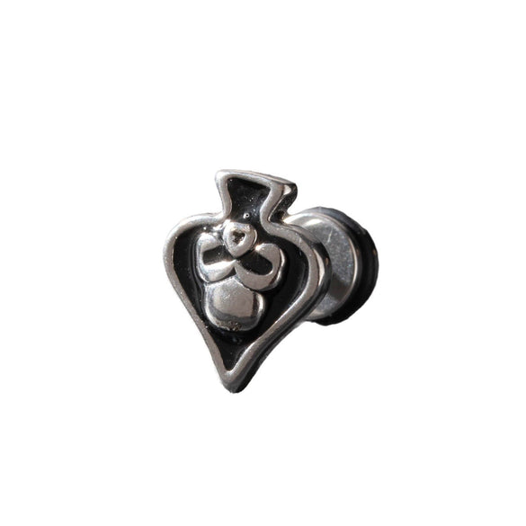 Wholesale Unisex Piercing Earrings Stainless Steel Cast Cross Punk Fashion Retro Polished