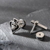 Wholesale Unisex Piercing Earrings Stainless Steel Cast Cross Punk Fashion Retro Polished
