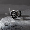Wholesale Unisex Piercing Earrings Stainless Steel Cast Cross Punk Fashion Retro Polished