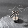 Wholesale Unisex Piercing Earrings Stainless Steel Cast Cross Punk Fashion Retro Polished