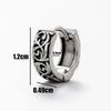 Wholesale Unisex Piercing Earrings Stainless Steel Cast Dragon Totem Geometric Pattern Punk Style Polished