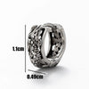 Wholesale Unisex Piercing Earrings Stainless Steel Cast Dragon Totem Geometric Pattern Punk Style Polished
