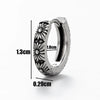 Wholesale Unisex Piercing Earrings Stainless Steel Cast Geometric Pattern Polished