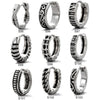 Wholesale Unisex Piercing Earrings Stainless Steel Cast Geometric Pattern Polished