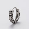 Wholesale Unisex Piercing Earrings Stainless Steel Cast Skull Cross Fashion Retro Polished