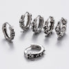 Wholesale Unisex Piercing Earrings Stainless Steel Cast Skull Cross Fashion Retro Polished