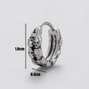 Wholesale Unisex Piercing Earrings Stainless Steel Cast Skull Cross Fashion Retro Polished