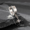Wholesale Unisex Piercing Earrings Stainless Steel Cast Skull With Animal Zodiac Pattern Polished