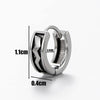 Wholesale Unisex Piercing Earrings Stainless Steel Cast Skull With Letter Pattern Polished