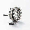 Wholesale Unisex Piercing Earrings Stainless Steel Cast Skull With Letter Pattern Polished
