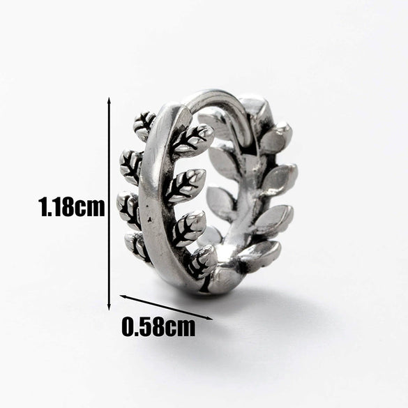Wholesale Unisex Piercing Earrings Stainless Steel Cast Skull With Letter Pattern Polished