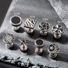 Wholesale Unisex Piercing Earrings Stainless Steel Casting Geometric Punk Fashion Retro With Polishing