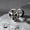 Wholesale Unisex Piercing Earrings Stainless Steel Casting Geometric Punk Fashion Retro With Polishing