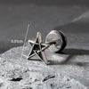 Wholesale Unisex Piercing Earrings Stainless Steel Casting Geometric Punk Fashion Retro With Polishing