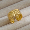 Wholesale Unisex Punk Geometric Ushaped Titanium Steel Electroplated Ring And Bracelet