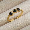 Wholesale Unisex Punk Geometric Ushaped Titanium Steel Electroplated Ring And Bracelet
