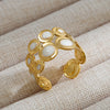 Wholesale Unisex Punk Geometric Ushaped Titanium Steel Electroplated Ring And Bracelet