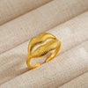 Wholesale Unisex Punk Geometric Ushaped Titanium Steel Electroplated Ring And Bracelet