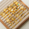 Wholesale Unisex Punk Geometric Ushaped Titanium Steel Electroplated Ring And Bracelet