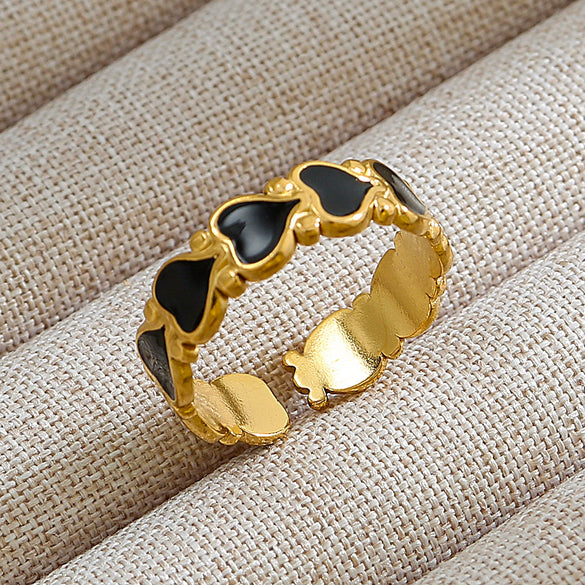 Wholesale Unisex Punk Geometric Ushaped Titanium Steel Electroplated Ring And Bracelet