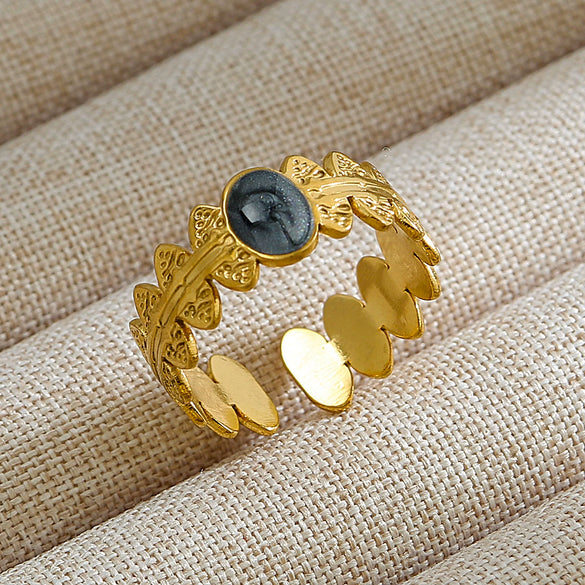 Wholesale Unisex Punk Geometric Ushaped Titanium Steel Electroplated Ring And Bracelet