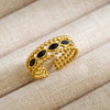 Wholesale Unisex Punk Geometric Ushaped Titanium Steel Electroplated Ring And Bracelet